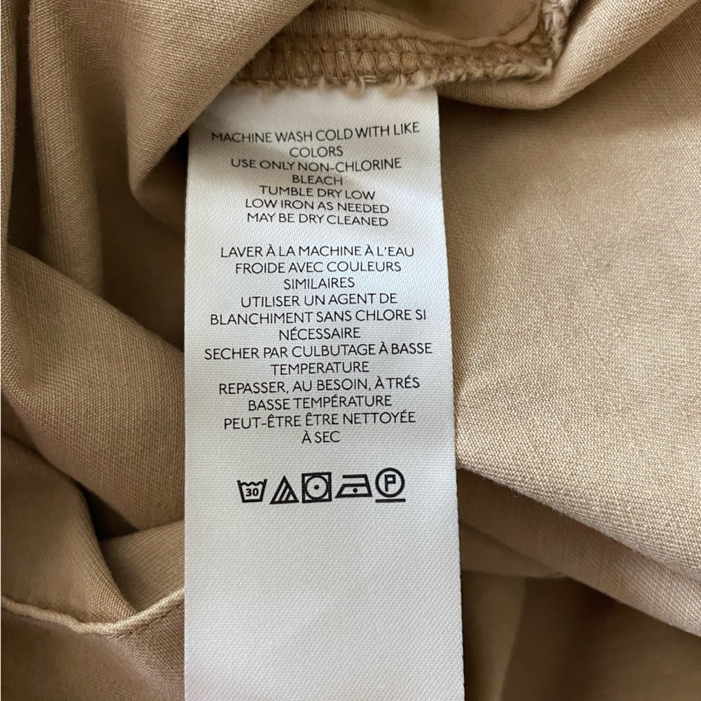 Free People - Khaki Pleated Mini Skirt - Size 8 - Picture 8 of 10